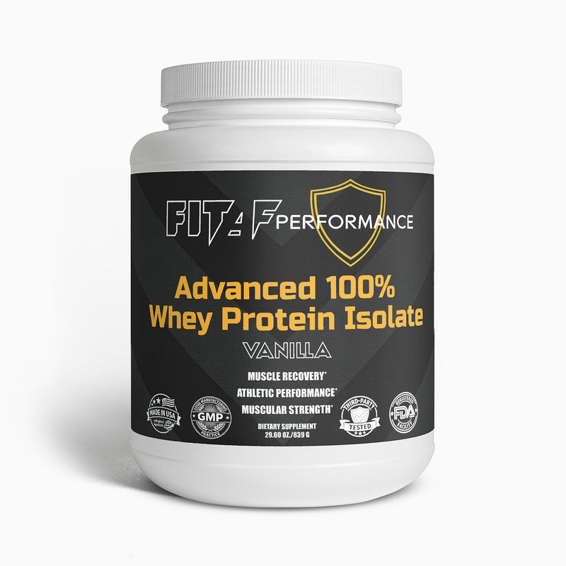 100% Whey Protein Isolate Vanilla | Lean Protein Powder | FitAF