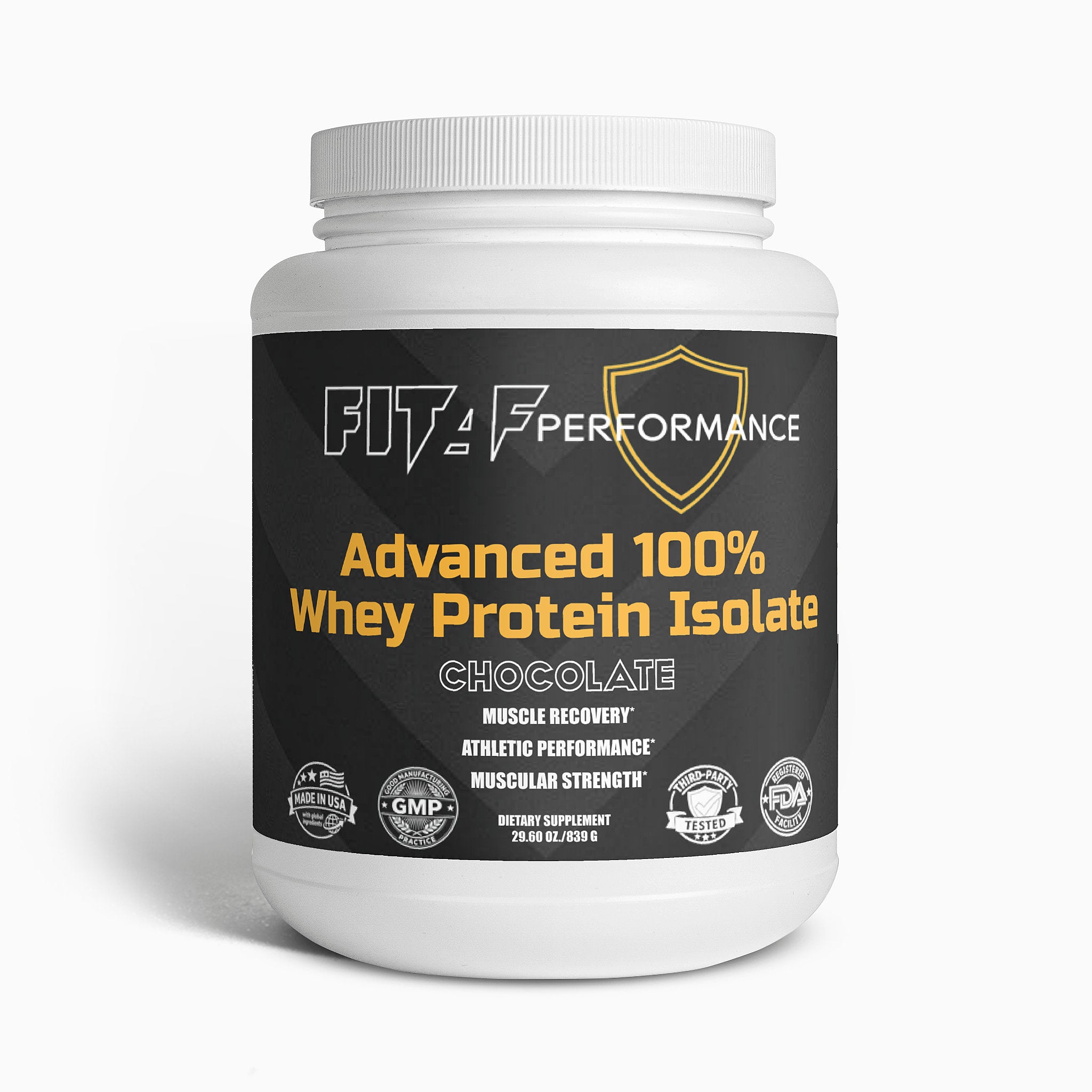 100% Whey Protein Isolate Chocolate | Lean Protein Powder | FitAF